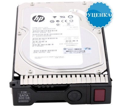 Жесткий диск для серверов 500GB 3.5" (LFF) SATA HDD/ 7,2k, 6G, Hot Plug, SC Midline без упаковки (_658071-B21#HK)